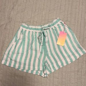 Target x Stoney Clover Lane - Striped Tie Waist Shorts Size XS NWT